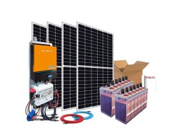 Kit aislada casa de campo 2000W con batería estacionaria | Damia Solar