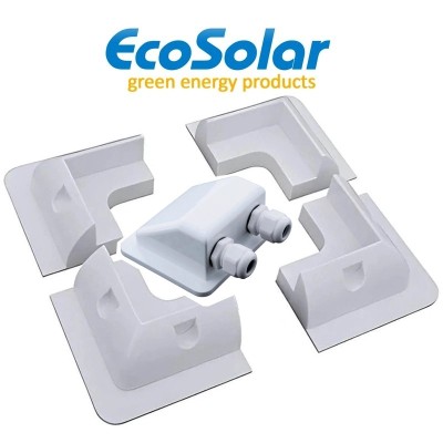 Estructura ABS 4 esquinas+pasacables panel solar camper/barco | Damia Solar