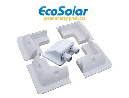 Estructura ABS 4 esquinas+pasacables panel solar camper/barco | Damia Solar