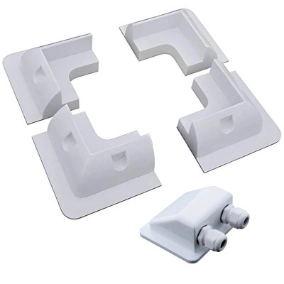 Estructura ABS 4 esquinas+pasacables panel solar camper/barco | Damia Solar