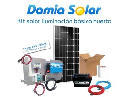 Kit solar básico de iluminação para horta com inversor de onda modificada | Damia Solar