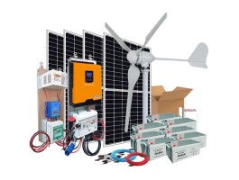 Comprar Kit híbrido solar + eólico 3000W