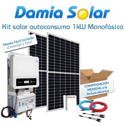 Kit de autoconsumo solar monofásico de 1kW XS com excedentes