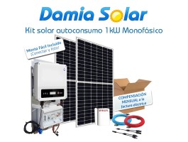 Kit de autoconsumo solar monofásico de 1kW XS com excedentes