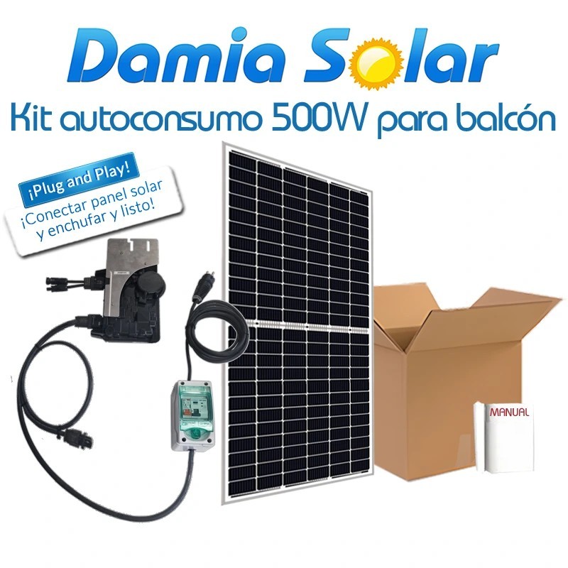 Kit de autoconsumo solar 500W para varanda