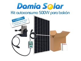 Kit de autoconsumo solar para balcón de 500W 