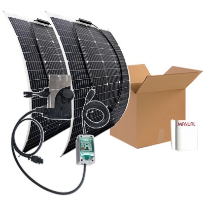 Kit de autoconsumo solar 360W flexivel para varanda