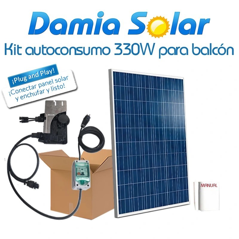 Kit de autoconsumo solar 330W para varanda