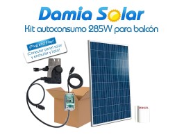 Kit de autoconsumo solar para balcón de 285W 