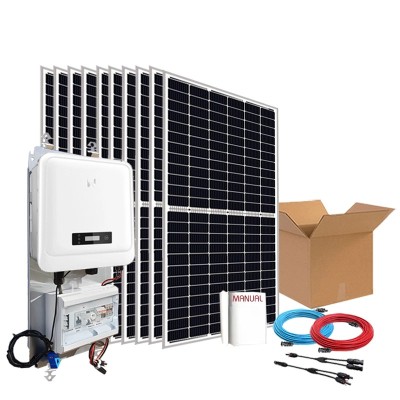 Kit de autoconsumo solar monofásico de 5kW DNS G3 com excedentes