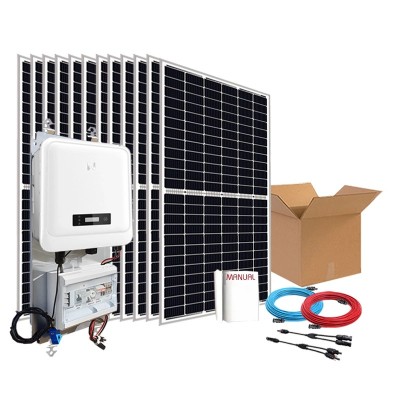 Kit de autoconsumo solar monofásico de 6kW DNS G3 com excedentes