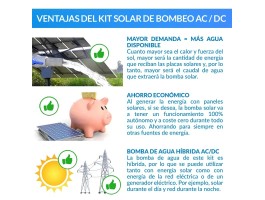 Comprar Kit de bombeo Ecosolar AC/DC 1.1-120-3.7 (800W)