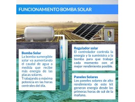Kit de bombagem Ecosolar 310X - Caudal máx. 2000 litros/h | Damia Solar