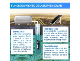 Comprar Kit de bombeamento de poços Ecosolar 36X 12V - Fluxo Máx. 360 litros