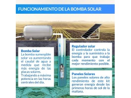 Kit de bombagem Ecosolar 72X 12V - Caudal máximo 720 litros/h | Damia Solar