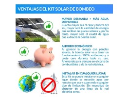 Comprar Kit bombeamento Ecosolar 72X 12V - Fluxo Máx. 720 litros.