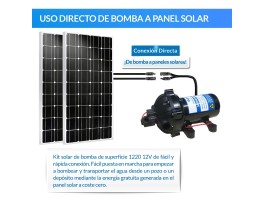 Kit de bombeo Ecosolar 1220 12V - Caudal máx. 1200 litros/h | Damia Solar