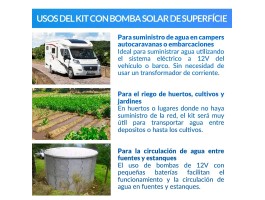 Kit de bombeo Ecosolar 1220 12V - Caudal máx. 1200 litros/h | Damia Solar