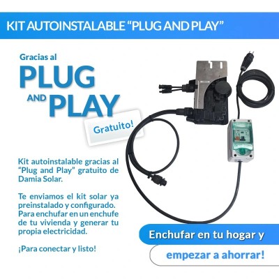 Kit de autoconsumo solar 285W para varanda