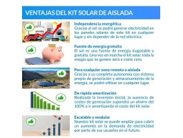 Comprar Kit solar iluminación 150W