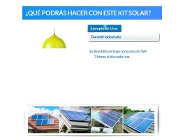 Comprar Kit solar iluminación 30W