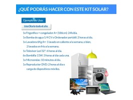 Kit  solar para varanda 2000W. 