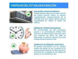 Kit solar para varanda 1200W 12V 