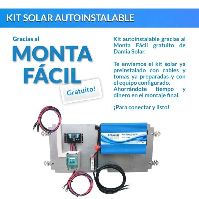 Kit placa solar para balcón 1200W 12V Blue | Damia Solar