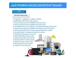 Comprar Kit solar 10000W Uso Diário: Placa de indução, Frigo, máquina de lavar, TV…