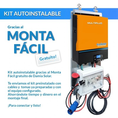 Kit solar 4000W GEL para uso diário | Damia Solar