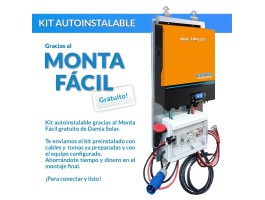 Kit aislada casa de campo 2000W con batería estacionaria | Damia Solar