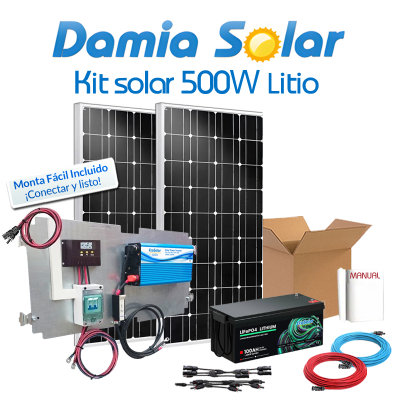 Kit Solar de Litio 500W para verano y fines de semana | Damia Solar