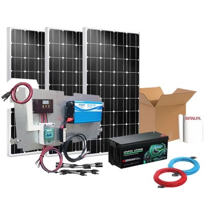 Comprar kit solar Lítio 1000W Blue para verão e fins de semana