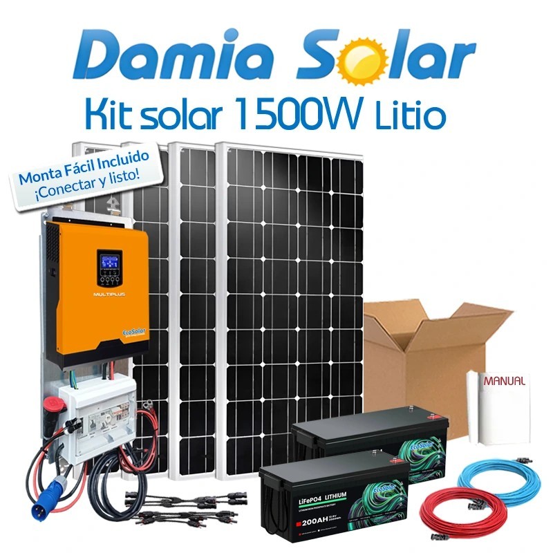 Kit Solar de Lítio 1500W para o verão e fins de semana | Damia Solar