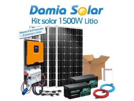 Kit Solar de Litio 1500W para verano y fines de semana | Damia Solar