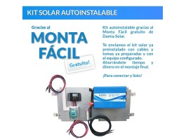 Kit solar 500W Litio Uso Diario Onda pura nevera sin congelador | Damia Solar